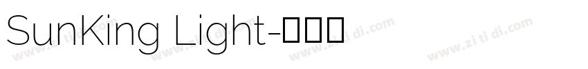SunKing Light字体转换
